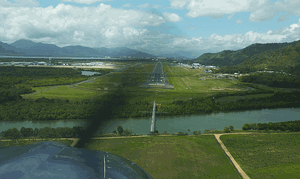 Final approach into Runway 15 at Cairns Airport. (Darren Friend)